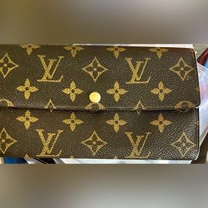 Louis Vuitton Sarah Portefeiulle Monogram Long Wallet Circa 1996